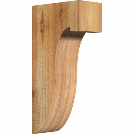 Ekena Millwork Del Monte Rough Sawn Corbel, Western Red Cedar, 4"W x 8"D x 16"H COR04X08X16DEL00RWR